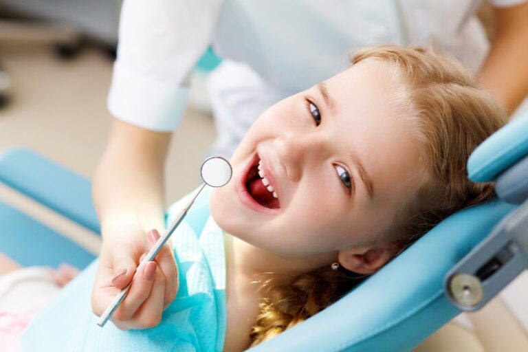 Child undergoing Dental Treatment Procedure
