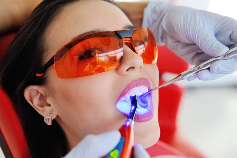Patient undergoing Dental Treatment Procedure